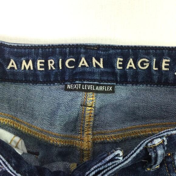 American Eagle Men's Next Level Airflex Medium Wash Slim Jeans Size 30X32 - Picture 6 of 9